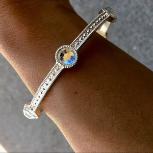 Silver Rhinestone Bangle